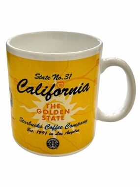 Starbucks Vintage 1999 Mug California State 20oz Ceramic Souvenir